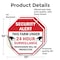 Signmission Security Alert This Farm Under 24 H, 10 inch X 10 inch, Vinyl Decal, 2PK OC-D-2PACK-10-329 - alternate 4