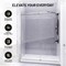 Anzzi 60in Reversible Frameless Sliding Deco-Glass Shower Door w/ Soft-Close System Brushed Nickel Finish SD-AZ20-02BN - alternate 5