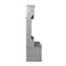 Flash Furniture Fraser 40" Wide Hall Tree with Double Door Storage Bench, Coat Rack with 4 Black Double Hooks, and 2 Upper Storage Cubbies in Gray NAN-FY-HY-HT04-GRY-GG - alternate 8