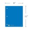 Roaring Spring Case of Wirebound Notebooks, 11"x9", 1 Subject, 1 Pkt, 100 sht, College Rule w/margin, Asstd. Colors 11354cs - alternate 3