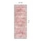 World Rug Gallery Vintage Inspired Machine Washable Non Slip Runner Rug 2 ft 6 in x 7 ft Red 6029RED2X7 - alternate 5