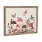 Homeroots 20" X 26" Natural And White Butterflies and Mushrooms Metal Framed Art 634379 - alternate 3