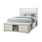 Global Furniture Usa Contemporary Emma Natural/White Queen Bed With Led And Usb EMMA-NATURAL/WHITE-QB W/ LED & USB - alternate 3