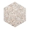 Apollo Tile Amalfi 9x8 in. Ivory White with Copper flecks Glossy Shell, Terrazzo Hexagon Tile, 5PK APLAQT8804HXWHT - alternate 1