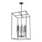Z-Lite Gaultier Matte Black+Modern Gold 8 Light Chandelier 6100-44MB - alternate 5