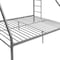 Homeroots 78" X 54" X 60" Twin Over Full Silver Metal Tube Bunk Bed 286578 - alternate 4