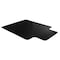 Floortex Advantagemat Black Vinyl Lipped Chair Mat for Hard Floor - 45in x 53in NRCMFLVS0086 - alternate 1