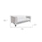 Homeroots 79" White Polyester Sofa 557025 - alternate 4