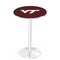 Holland Bar Stool Co 42" Chrome Virginia Tech Pub Table, 36" dia. Top L214C4236VATech - alternate 1
