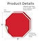 Signmission Blank Sign Red Background, 6 inch X 6 inch, Vinyl Decal, 2PK OC-D-2PACK-6-28 - alternate 4