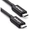 Startech.Com 0.5m Thunderbolt 3 (40Gbps) USB C Cable - Thunderbolt and USB Compatible TBLT34MM50CM - alternate 1