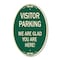Signmission Parking Area Sign Visitor Parking - We Are Gl, 12 In X 18 In Architectural, Heavy Gauge Aluminum A-OV-G-1218-23471 - alternate 1