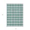 Homeroots 3' X 5' Teal Blue And Ivory Plaid Washable Indoor Outdoor Area Rug 595511 - alternate 5