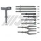 Jtc Auto Tools Air Hammer Chisel, Curved, 25mm Diameter, chrome-molybdenum 3332 - alternate 2