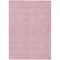 Homeroots 9' X 12' Pink And Ivory Chevron Washable Indoor Outdoor Area Rug 596289 - alternate 5