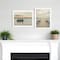 Homeroots Set Of Two Lake Side Reprieve 2 White Framed Print Wall Art, 2PK 407949 - alternate 4