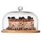 Basicwise Round Glass Dome Dessert Tray Set - 2-in-1 Cake Stand with Lid, Fruit & Charcuterie Display and QI004710 - alternate 8
