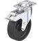 Blickle Swivel Plate Caster, Glass Nylon, 5", Brake, Load Rating: 330 lb. LI-POHI 125G-12-FI-XAT - alternate 1
