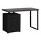 Homeroots 47" Gray and Black Computer Desk With Three Drawers 333512 - alternate 1