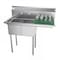 Koolmore 2 Compartment Stainless Steel NSF Commercial Kitchen Prep & Utility Sink with Drainboard SB121610-16R3 - alternate 1