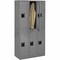 Tennsco Wardrobe Locker, 36 in W, 18 in D, 72 in H, (2) Tier, (3) Wide, Medium Gray DTS-121836-CMG - alternate 1