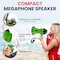 Pyle Pyle Compact Battery-Operated Megaphone with Siren - 30 Watt, Microphone, 2 Modes, Bullhorn, Green PMP32GR - alternate 2