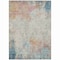 Homeroots 8' X 10' Teal Blue Abstract Washable Indoor Outdoor Area Rug 607731 - alternate 6