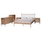 Baxton Studio Laurent Bamboo-Style 5-Piece Bedroom Set with Two Nightstands, Queen 266-14563-14566-14565-14564-14564-ZORO - alternate 1