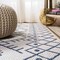 Jonathan Y Boho Moroccan Ivory/Navy 2 ft. x 10 ft. Indoor/Outdoor Runner Rug SMB123B-210 - alternate 6