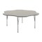 Flash Furniture Wren 60 in Flower Adjustable Height Activity Table, Thermal Laminate Top, Short Legs, Light Gray XU-A60-FLR-LTGRY-T-P-GG - alternate 1