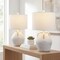 Jonathan Y Altea 20.5 in. Rustic Coastal Pottery Jar LED Table Lamp, White, 2PK JYL5502A-SET2 - alternate 6