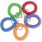 Controltek Wrist Key Coil Key Organizers, Blue; Green; Orange; Purple; Red, 10PK 565104 - alternate 2