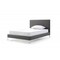 Homeroots Dark Gray Faux Leather Full Bed Frame 486087 - alternate 1