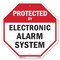 Signmission Protected By Electronic Alarm Syste, 6 Inch X 6 Inch, Plastic Sign OC-P-6-183 - alternate 1