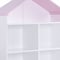 Homeroots 56" White Solid and Manufactured Wood and Solid Wood Three Tier Double Bookcase 347506 - alternate 6