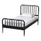 Baxton Studio Lucera Mid-Century Black Full Size 3-Piece Bobbin Bedroom Set 257-14014-14122-14122-ZORO - alternate 5