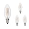 Bulbrite LED Filament 5 W Dimmable B11 Light Bulb with Clear Glass Finish and E12 Base, 4000K, 500Lumens, 4PK 861688 - alternate 1