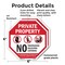 Signmission Private Property No Trespassing Sol, 6 inch X 6 inch, Plastic Sign, 2PK OC-P-2PACK-6-103 - alternate 5