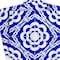 Homeroots 7" X 7" Blue And White Gerbera Peel And Stick Removable Tiles 400073 - alternate 4