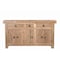 Homeroots 72in Natural Solid Wood Three Drawer Sideboard with Five Doors 634323 - alternate 4
