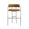 Manhattan Comfort Serene Metal Upholstered Counter Stool in Turmeric CS1884-TU - alternate 2