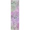 Homeroots 8' Runner Purple Abstract Washable Non Skid Indoor Outdoor Runner Rug 559187 - alternate 2