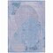 Homeroots 8' X 10' Sky Blue And Denim Blue Abstract Washable Indoor Outdoor Area Rug 615713 - alternate 2