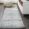 Jonathan Y Tidal Modern Strie' Gray/Turquoise 2 ft. x 10 ft. Runner Rug SOR202A-210 - alternate 1