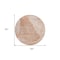Homeroots 8' Salmon Copper And Ivory Round Abstract Washable Indoor Outdoor Area Rug 587604 - alternate 6