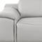 Homeroots 76in Light Gray and Silver Italian Leather Power Reclining Loveseat 720518 - alternate 3