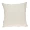 Homeroots 22" Beige and Indigo Floral Cotton Throw Pillow With Embroidery 529230 - alternate 3