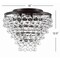 Jonathan Y Toronto 16" Metal/Crystal LED Flush Mount, Oil Rubbed Bronze JYL9030A - alternate 6