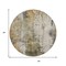 Homeroots 8' Olive Green And Ivory Round Abstract Washable Indoor Outdoor Area Rug 616180 - alternate 3