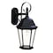 Homeroots XL Matte Black Swing Arm Hanging Lantern Wall Light 398603 - alternate 4